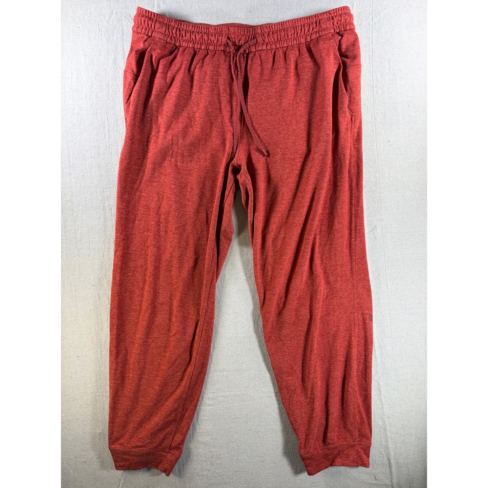 Lululemon Soft Jersey Classic-Fit Mid-Rise Jogger Womens 10 Heather Terra Orange